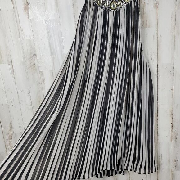 Victoria's Secret Striped Bead Tank Top Black White Size Medium - Picture 6 of 10